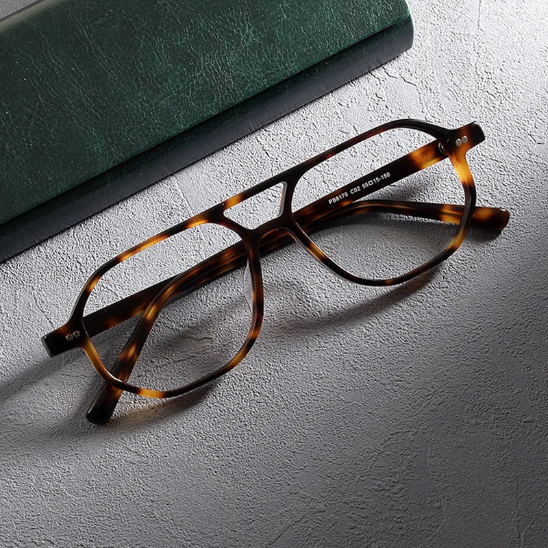 Acetate Tortoise Pilot Prescription Eyeglasses | Retro Optical Frame for Rx Lenses – CINILY UK - Tortoise