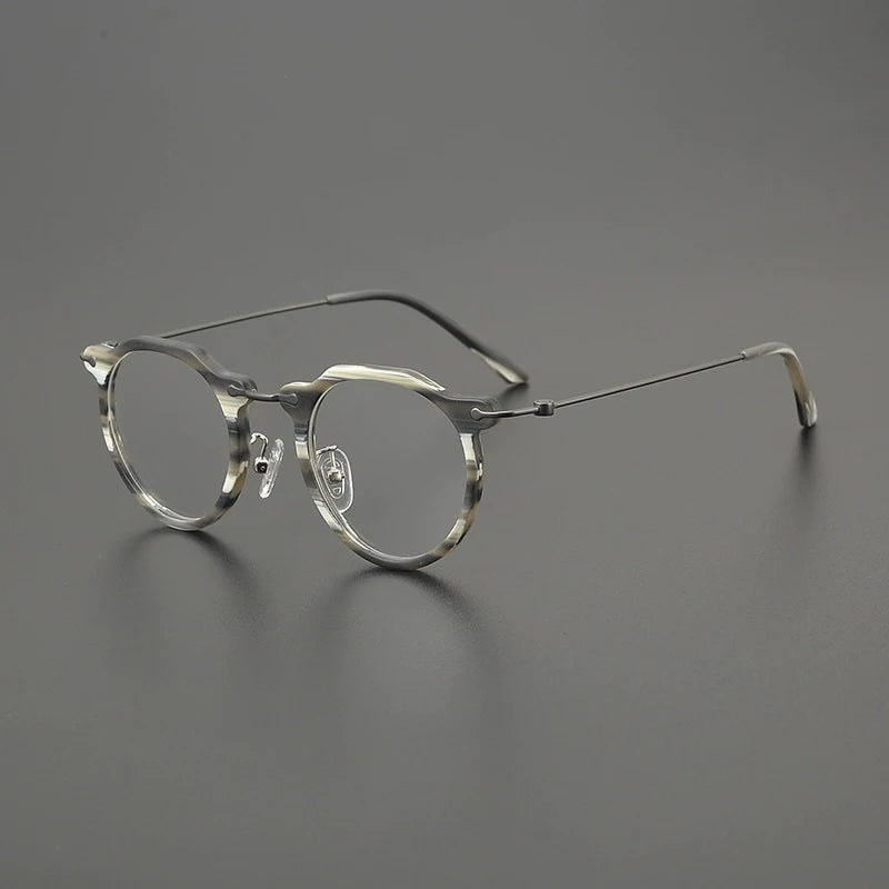 Titanium Crystal Panto Eyeglasses