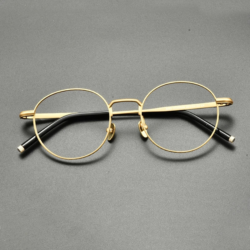 Titanium Wire Round Eyeglasses