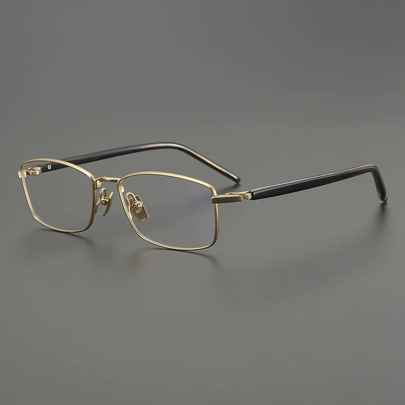 Titanium Rimless Square Prescription Eyeglasses