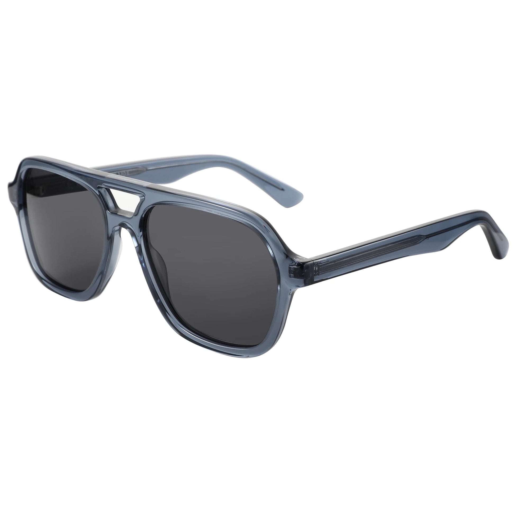 Acetate Tortoise Pilot Polarized UV400 Sunglasses | Classic Unisex Shades – CINILY UK - Grey