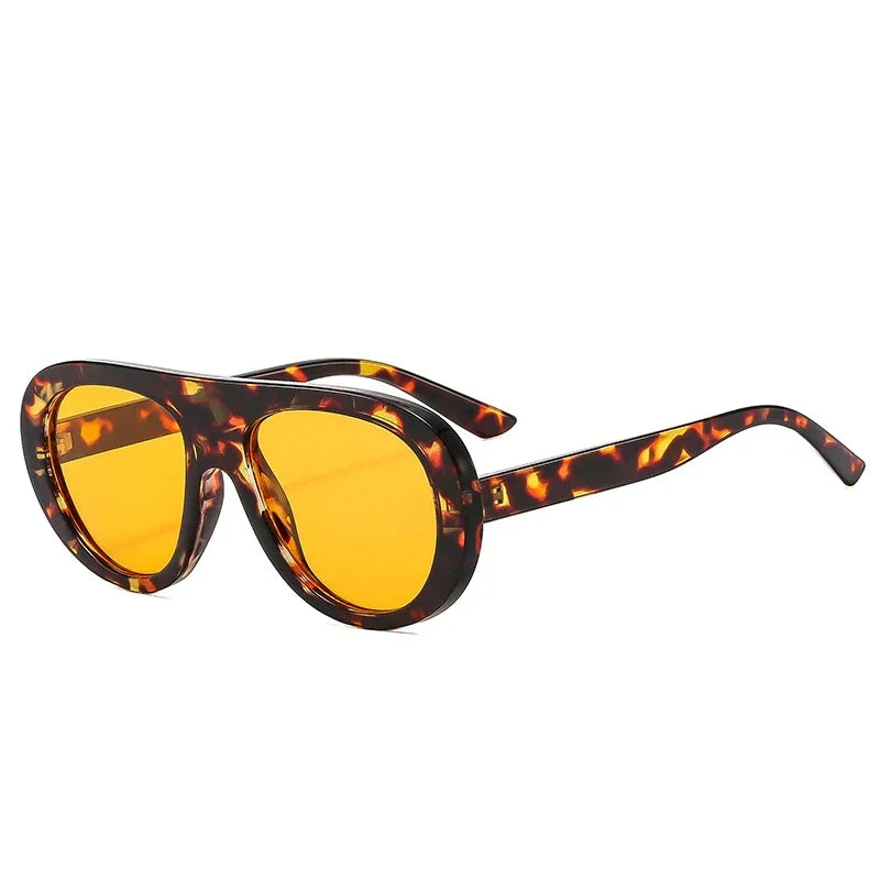 Candy Pilot UV400 Sunglasses | Bold Retro Unisex Shades – CINILY UK - Orange