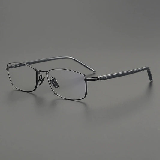 Titanium Rimless Square Prescription Eyeglasses