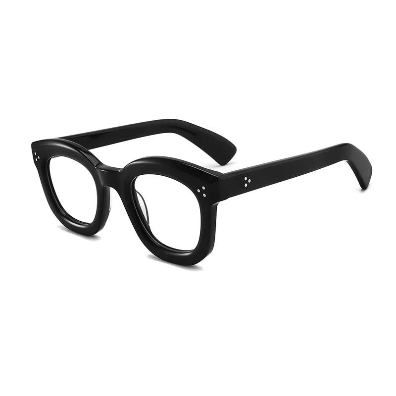 Vintage Handmade Acetate Square Optical Glasses Frame with a Lightweight Fit