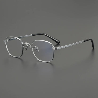 Titanium Square Prescription Eyeglasses