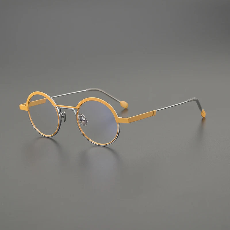 Ultra-Light Titanium Round Eyeglasses