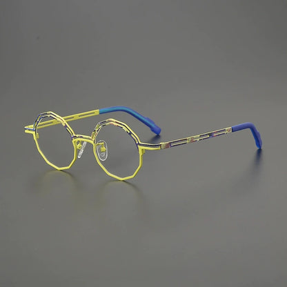 Titanium Round Prescription Eyeglasses | Lightweight Retro Rx Glasses Online – CINILY UK lens detail