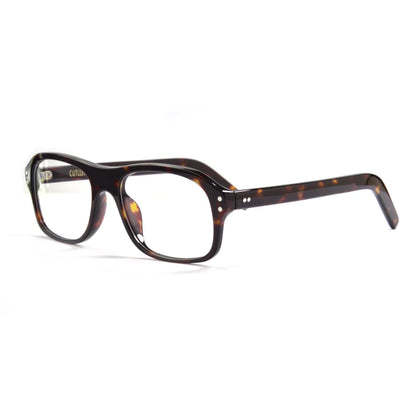 Retro Rectangle Acetate Glasses | Kingsman-Inspired Frame front view