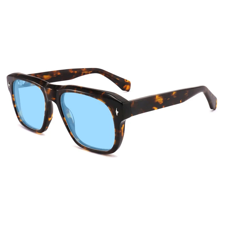 Vintage Polarised Acetate Sunglasses UV400 with a Larger Fit - Tortoise