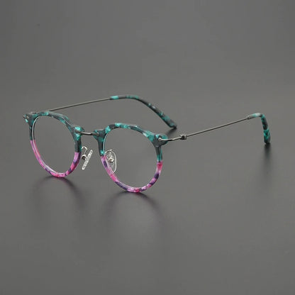 Titanium Crystal Panto Prescription Eyeglasses | Ultra-Light Optical Frame for Rx Lenses – CINILY UK frame detail