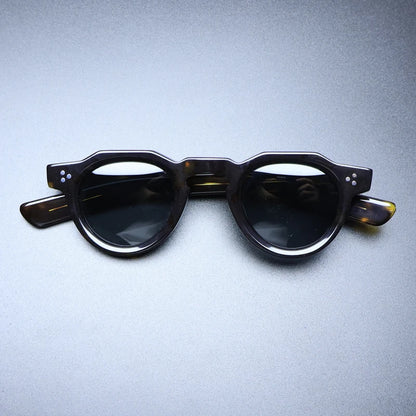 Vintage Polarised Acetate Sunglasses with UV400 Protection for a Small Fit