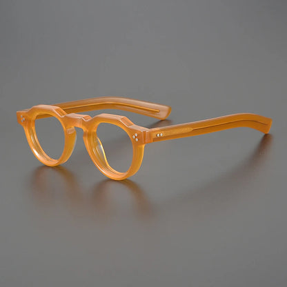 Vintage Small Round Acetate Glasses Frame | Prescription-Ready additional product view