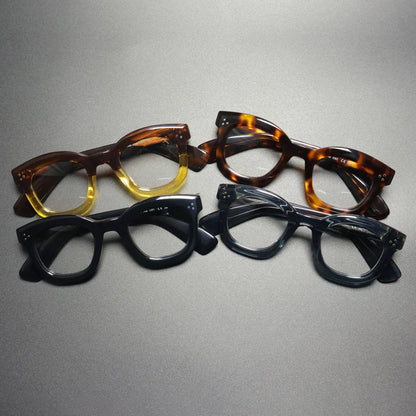 Vintage Handmade Acetate Square Optical Glasses Frame with a Lightweight Fit
