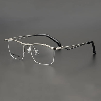 Titanium Flip-Up Square Prescription Eyeglasses | Lightweight Functional Rx Glasses – CINILY UK frame detail