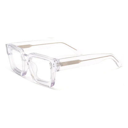Vintage Thick Acetate Square Glasses Frame | Unisex additional product view