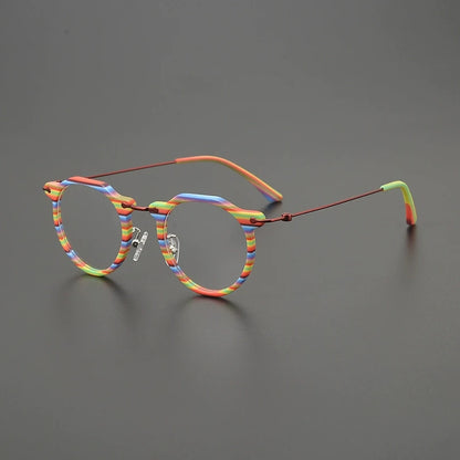 Titanium Crystal Panto Prescription Eyeglasses | Ultra-Light Optical Frame for Rx Lenses – CINILY UK