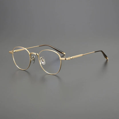 Titanium Minimalist Round Eyeglasses | Ultra-Light Retro Optical Frames – CINILY UK