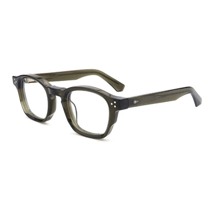Vintage Thick Acetate Square Eyeglasses Frame | Handmade additional product view