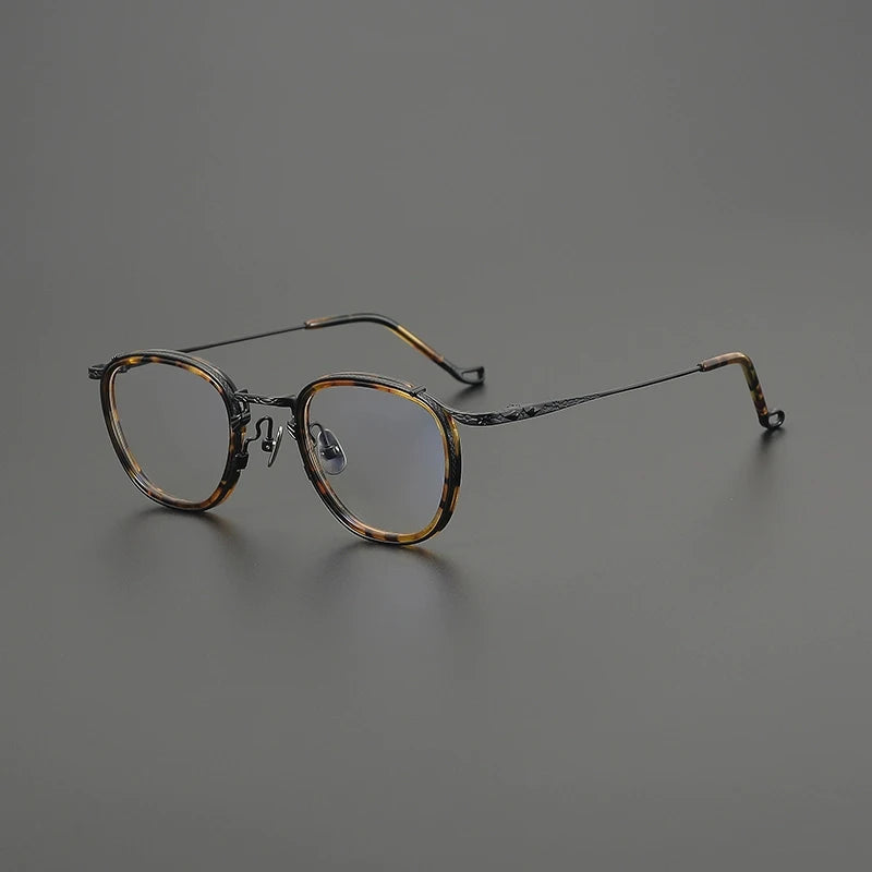 Titanium Round Prescription Eyeglasse