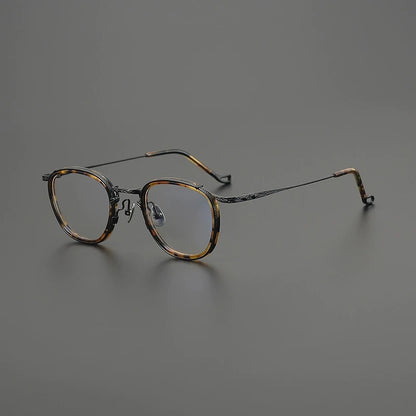 Titanium Round Prescription Eyeglasses | Affordable Rx Glasses Online – CINILY UK lens detail