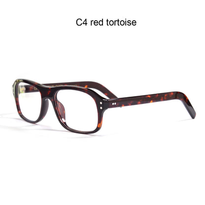 Retro Rectangle Acetate Glasses | Kingsman-Inspired Frame additional product view
