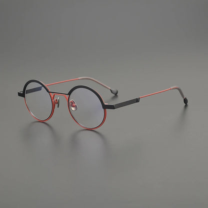 Ultra-Light Titanium Round Prescription Eyeglasses | Minimal Optical Frame for Rx Lenses – CINILY UK lens detail