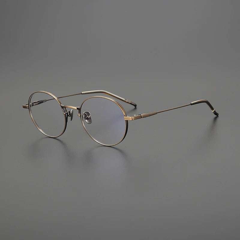 Korean Titanium Round Eyeglasses