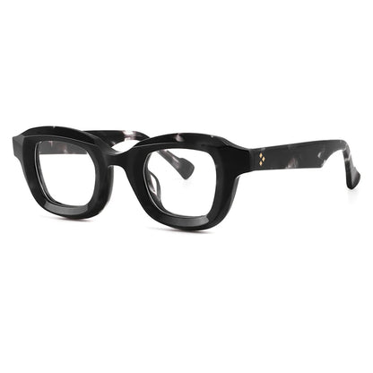 Acetate Geometric Prescription Eyeglasses | Bold Retro Rx Glasses Online – CINILY UK lens detail