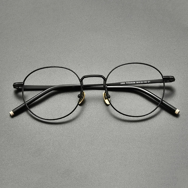 Titanium Wire Round Eyeglasses