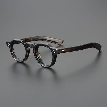Vintage Small Round Acetate Glasses Frame | Prescription-Ready
