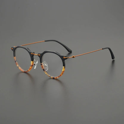 Titanium Crystal Panto Prescription Eyeglasses | Ultra-Light Optical Frame for Rx Lenses – CINILY UK lens detail