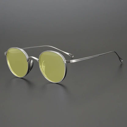 Ultra-Light Pure Titanium Polarised Sunglasses | Vintage Round additional product view