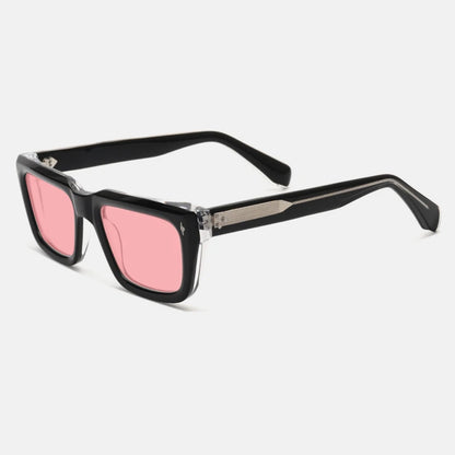 Vintage Thick Acetate Polarised Sunglasses | UV400 | Retro Square additional product view