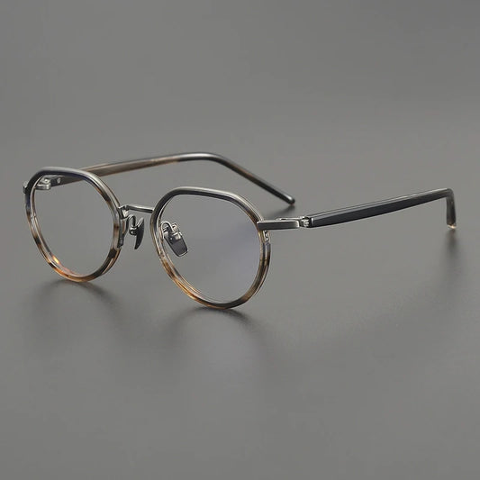 Titanium Acetate Panto Prescription Eyeglasses | Retro Optical Frame for Rx Lenses – CINILY UK