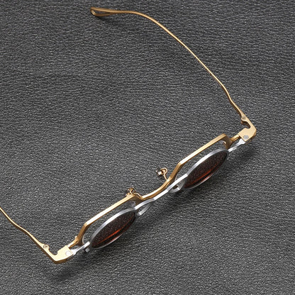 2-in-1 Magnetic Clip-On Pure Titanium Eyeglasses with Polarised Clip lens detail