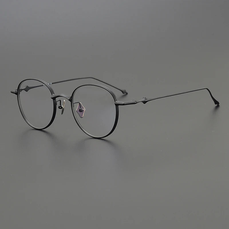 Titanium Ultra-Light Titanium Round Eyeglasses
