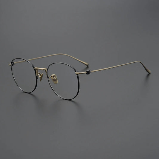 Titanium Wire Round Prescription Eyeglasses | Ultra-Light Optical Frame for Rx Lenses – CINILY UK