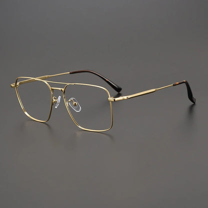 Alloy Geometric Pilot Prescription Eyeglasses