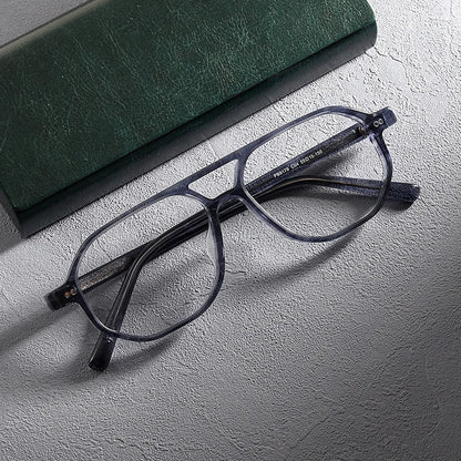 Acetate Tortoise Pilot Prescription Eyeglasses | Retro Optical Frame for Rx Lenses – CINILY UK frame detail