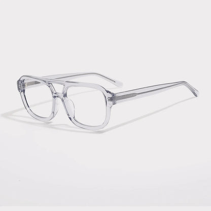 Acetate Tortoise Double-Bridge Pilot Prescription Eyeglasses