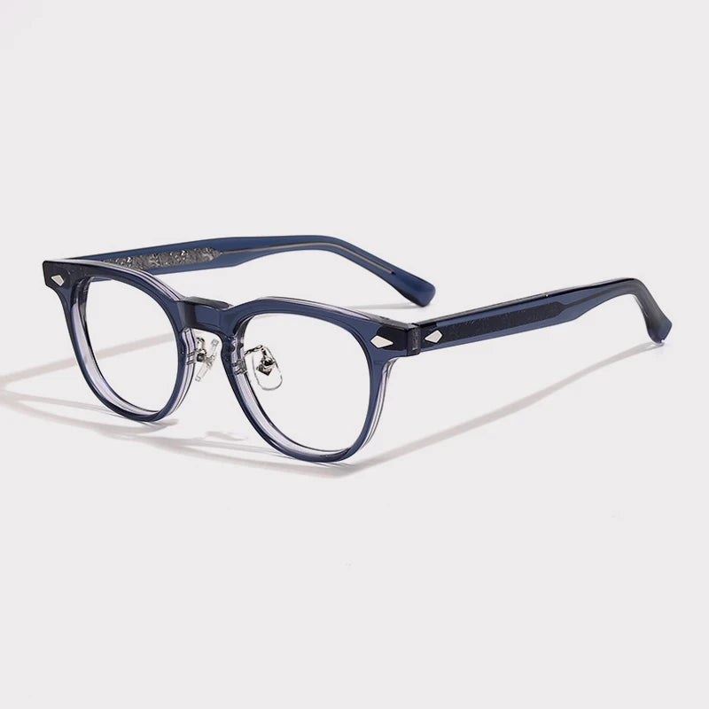Acetate Keyhole Panto Eyeglasses