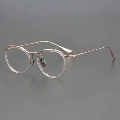 Korean Titanium Windsor Round Prescription Eyeglasses | Ultra-Light Optical Frame for Rx Lenses – CINILY UK
