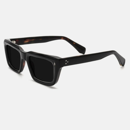 Vintage Thick Acetate Polarised Sunglasses | UV400 | Retro Square additional product view