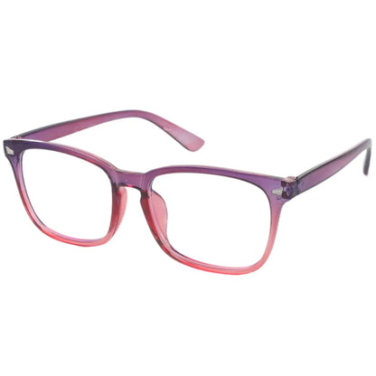 Plastic Black Square Blue Light Glasses