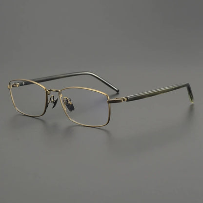 Titanium Rimless Square Prescription Eyeglasses