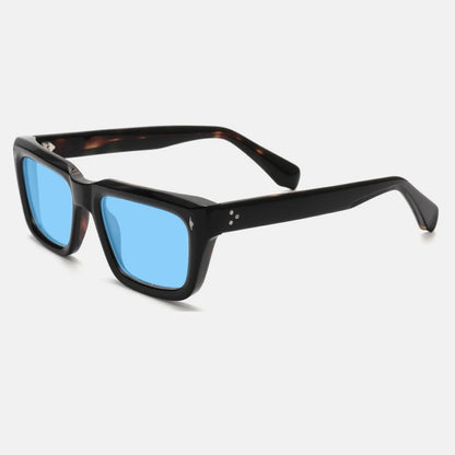 Vintage Thick Acetate Polarised Sunglasses | UV400 | Retro Square additional product view