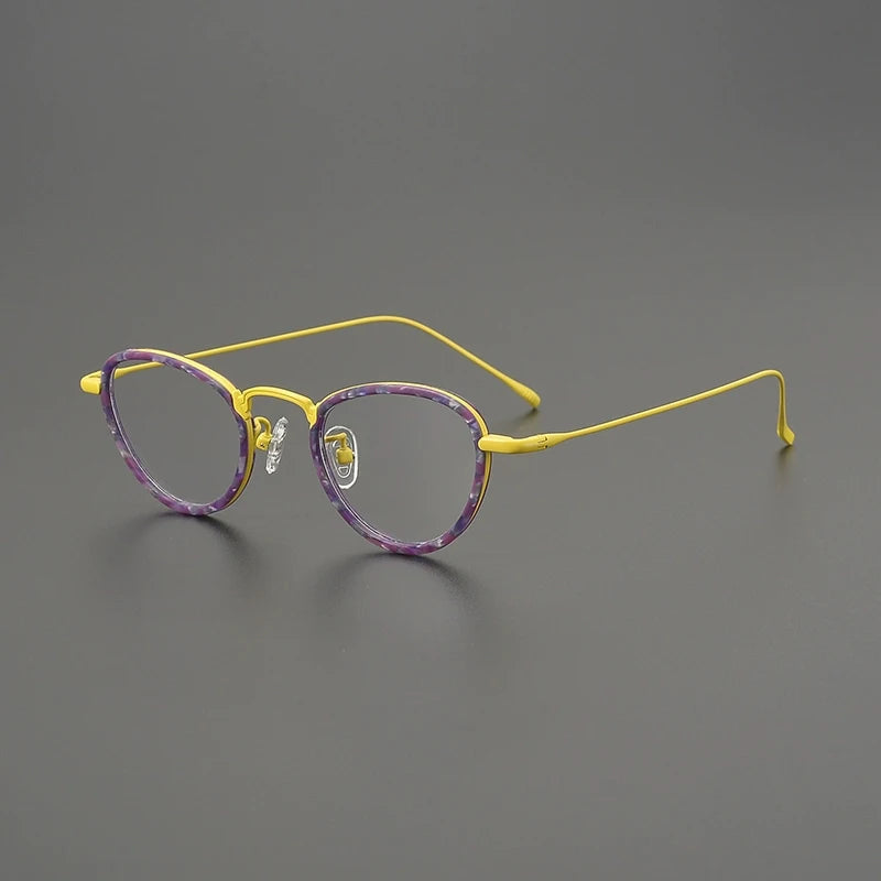 Titanium Cat Eye Prescription Eyeglasses