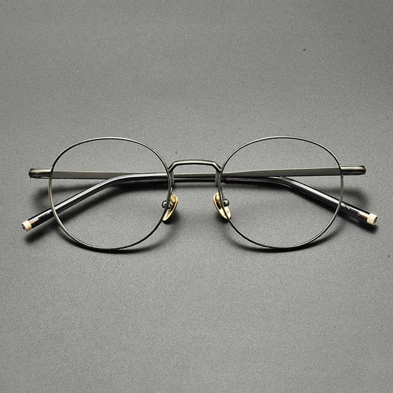 Titanium Wire Round Eyeglasses