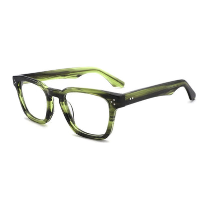Vintage Handmade Square Acetate Glasses Frame Lightweight additional product view
