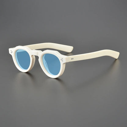 Vintage Polarised Acetate Sunglasses with UV400 Protection for a Small Fit